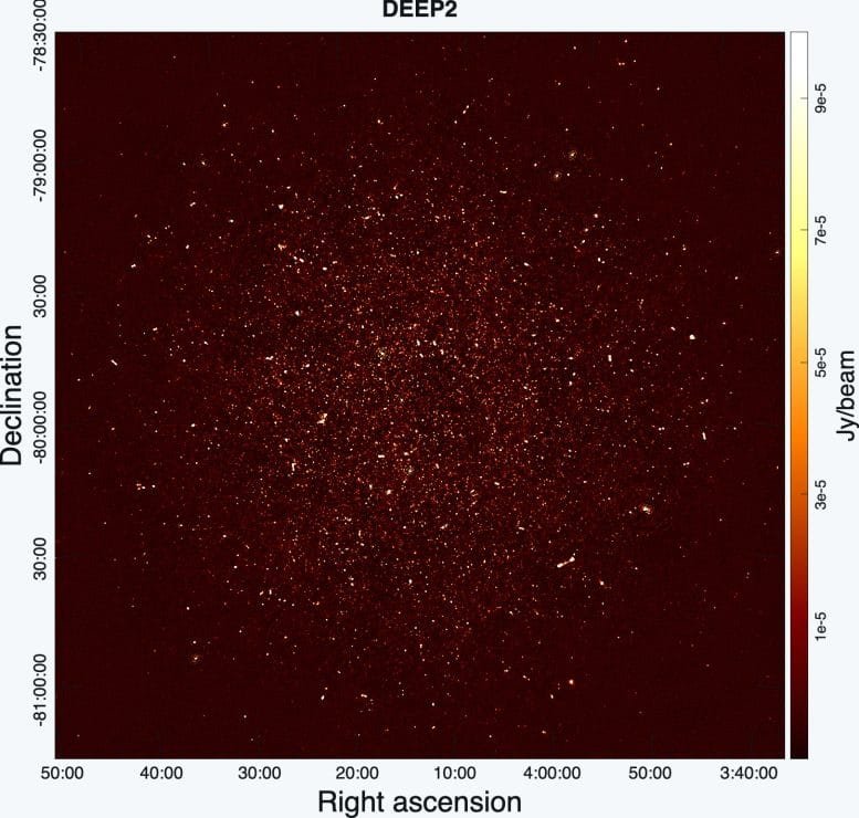 MeerKAT Radio View of Deep Sky Field