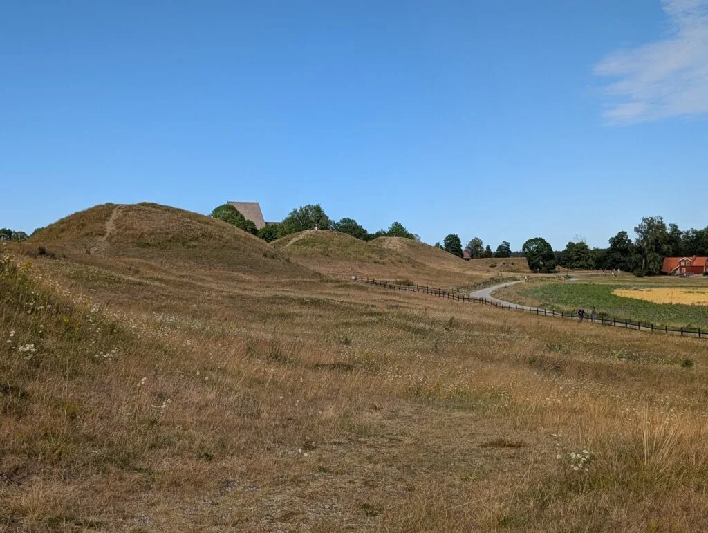 The three royal burial mounds north of Uppsala. Credit: Bruce Dorminey