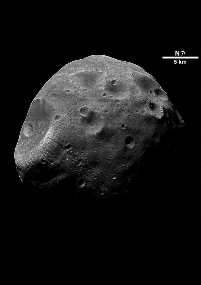 Atlas de Superfície de Fobos Auxilia Missão MMX da JAXA