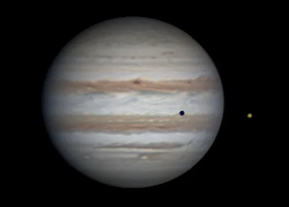 Io casts a shadow on Jove. Credit: Ralph Smyth.