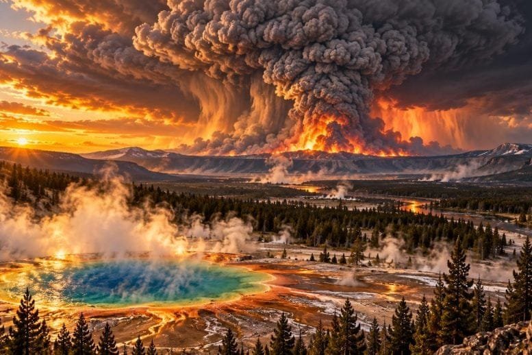 Supereruption Yellowstone Volcano Close