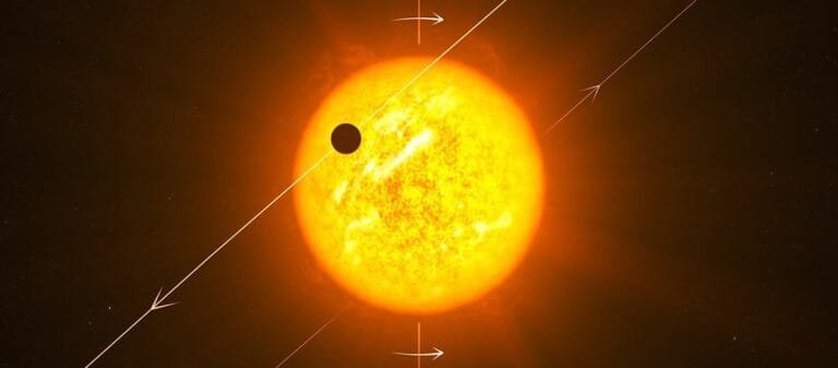 Astrônomos descobrem exoplaneta orbitando em direção oposta