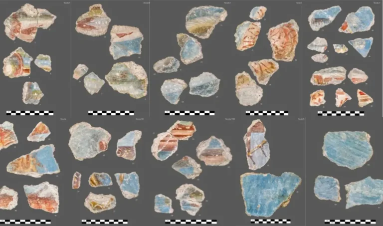 Villa romana na Itália revela uso de pigmento egípcio em gesso