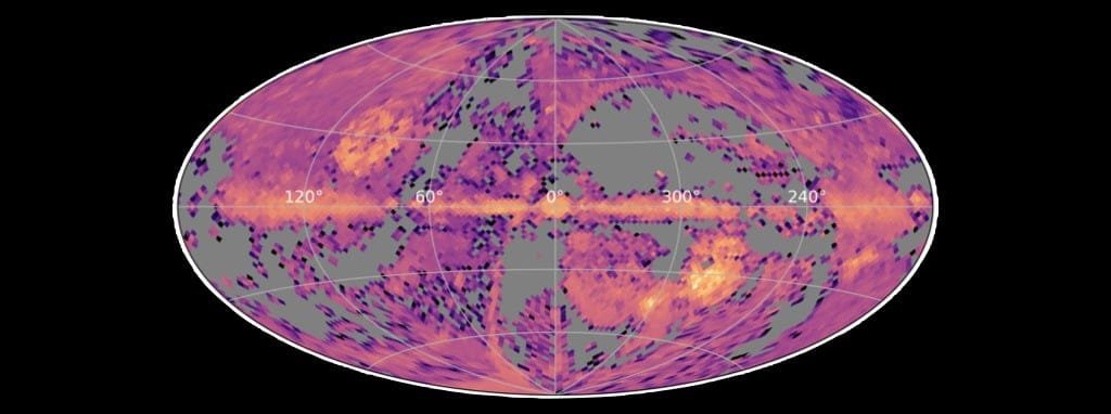 Density of stars in the Milky Way targeted by the Milky Way Mapper (MWM) program in SDSS-V. Credit: SDSS-V/Ilija Medan/University of Toronto