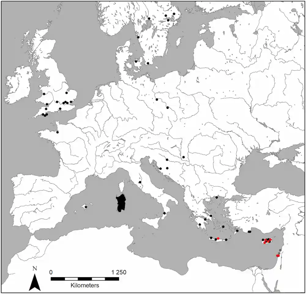 Sardinia nuragic metal Scandinavia British isles bronze age