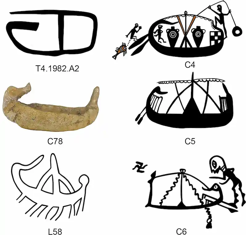 ship carvings bronze Iron Age Cyprus temple