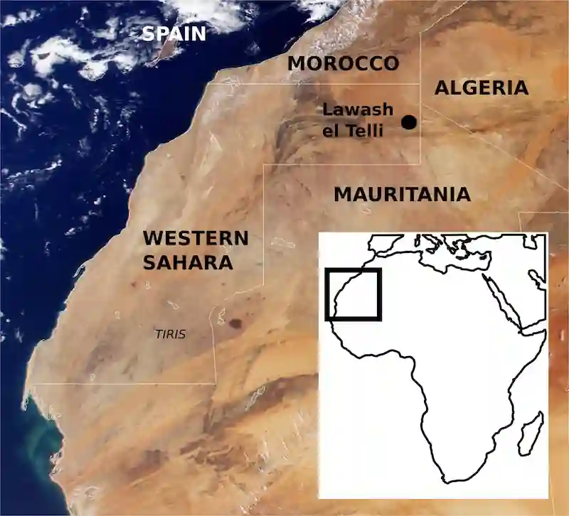 Western Sahara tomb 55 meters long 4000 years old