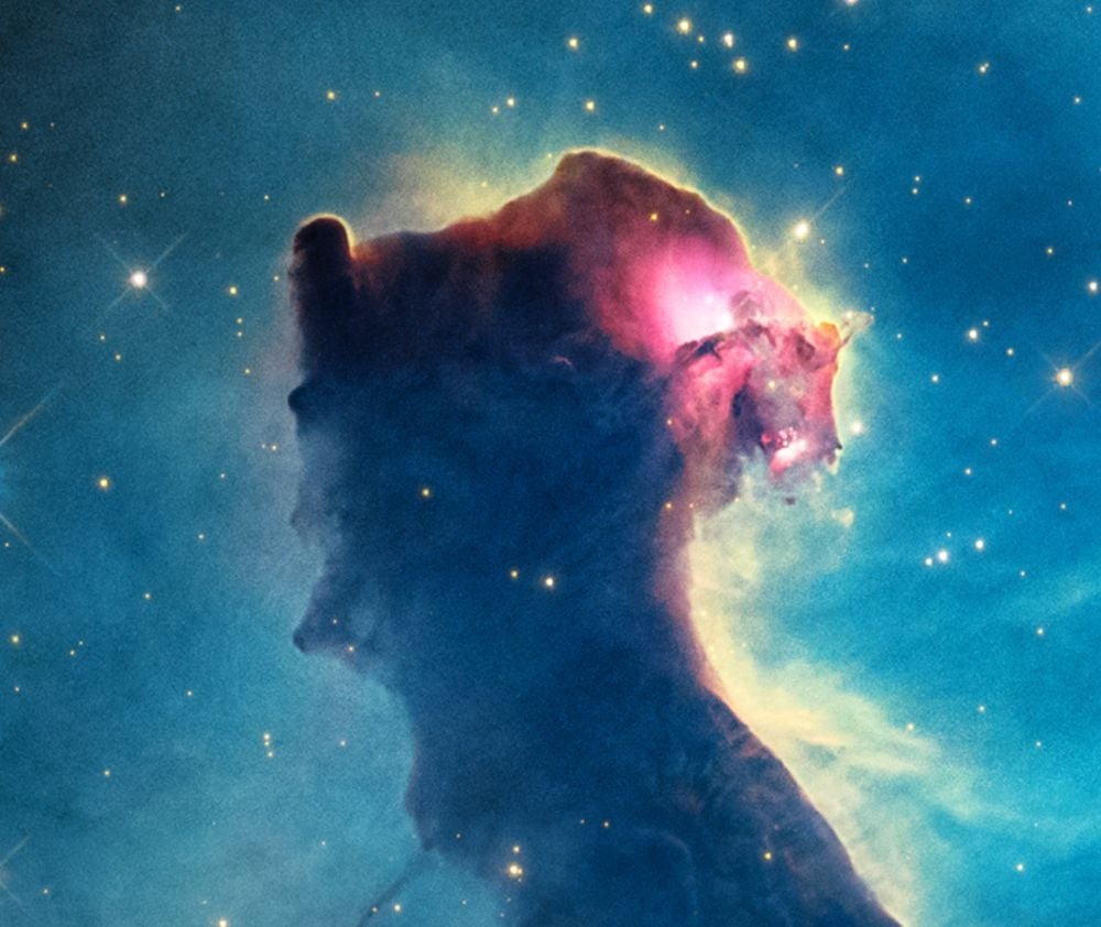 This zoomed-in portion of the Hubble's image highlights the "eyeball", likely a star in just the right position. Image Credit: NASA, ESA, STScI. Image Processing: J. Depasquale (STScI).