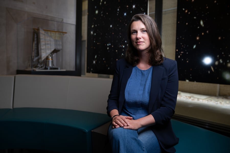 Prof. Erin Kara at MIT's Kavli Institute for Astrophysics and Space Research. Credit: Bryce Vickmark