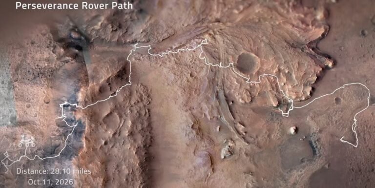 Rover Perseverance atinge novo recorde de distância em Marte