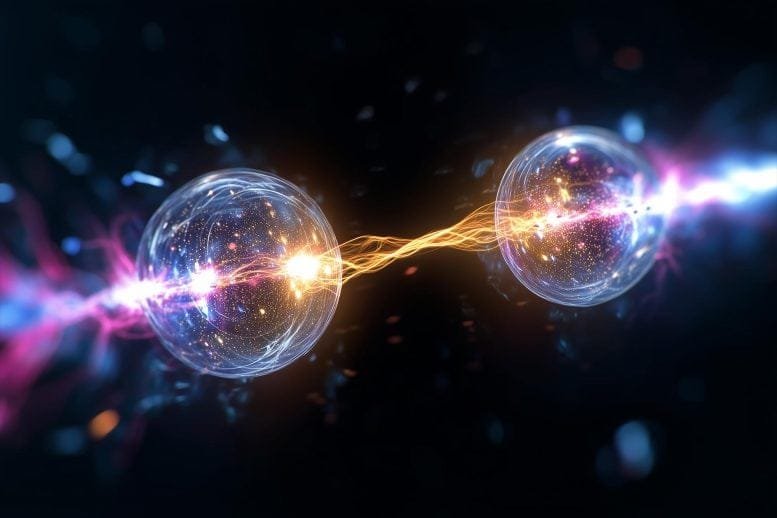 Quantum Entanglement Particle Pair Concept