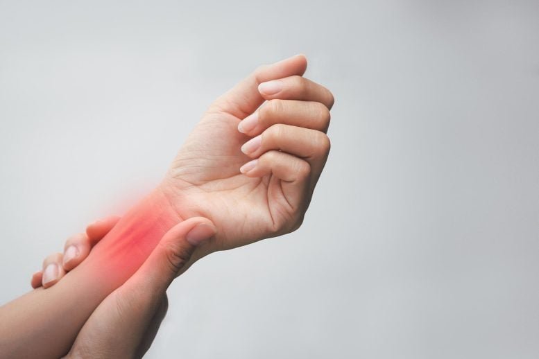 Woman Holding Wrist Joint Pain Injuury